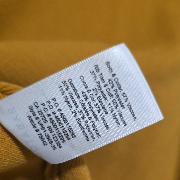 Babaton V-Neck Sweater in Mustard - Picture 6 of 6